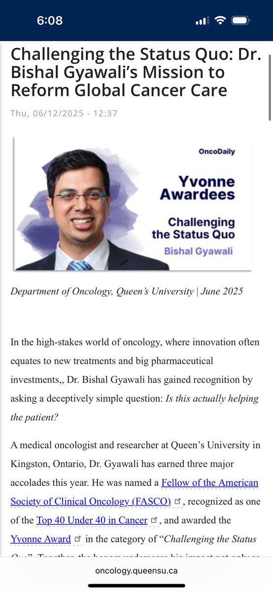 Bishal Gyawali, MD, PhD, FASCO tweet media