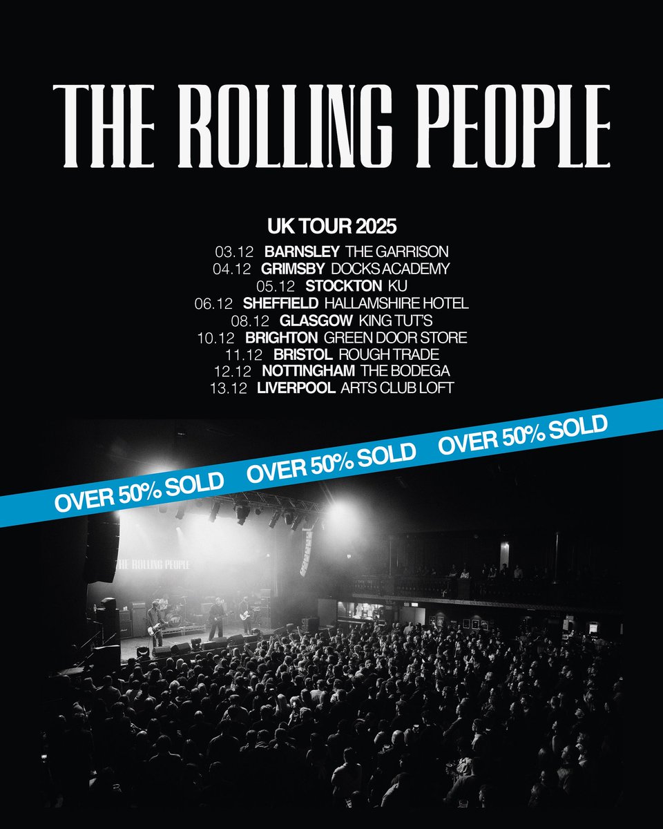 The Rolling People (@trpofficial) on Twitter photo Our tour is OVER 50% SOLD already!!
Thank you all for the support x
Tickets >> linktr.ee/therollingpeop… Our tour is OVER 50% SOLD already!!
Thank you all for the support x
Tickets >> linktr.ee/therollingpeop…