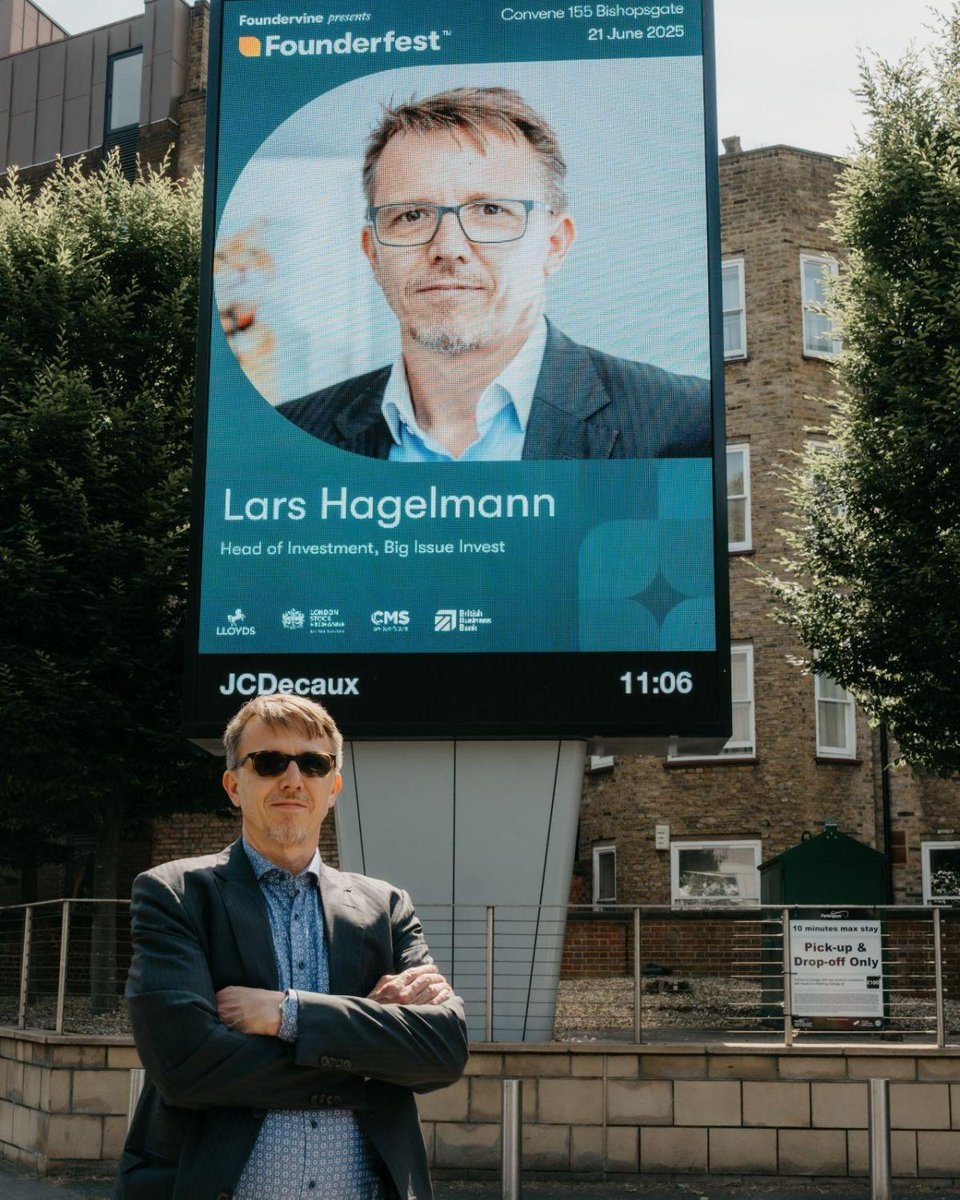 BigIssueInvest's tweet image. 🎤 Big shoutout to our Chief Operating Officer, Lars Hagelmann, who’s stepping into the spotlight as a guest speaker at #Founderfest2025.
📅 Planning to attend? Use Lars’ 25% discount code: FOUNDERFEST25LARS
🎟️ Tickets: lnkd.in/eQYTNE8M
📸: Chino Vantage Photography