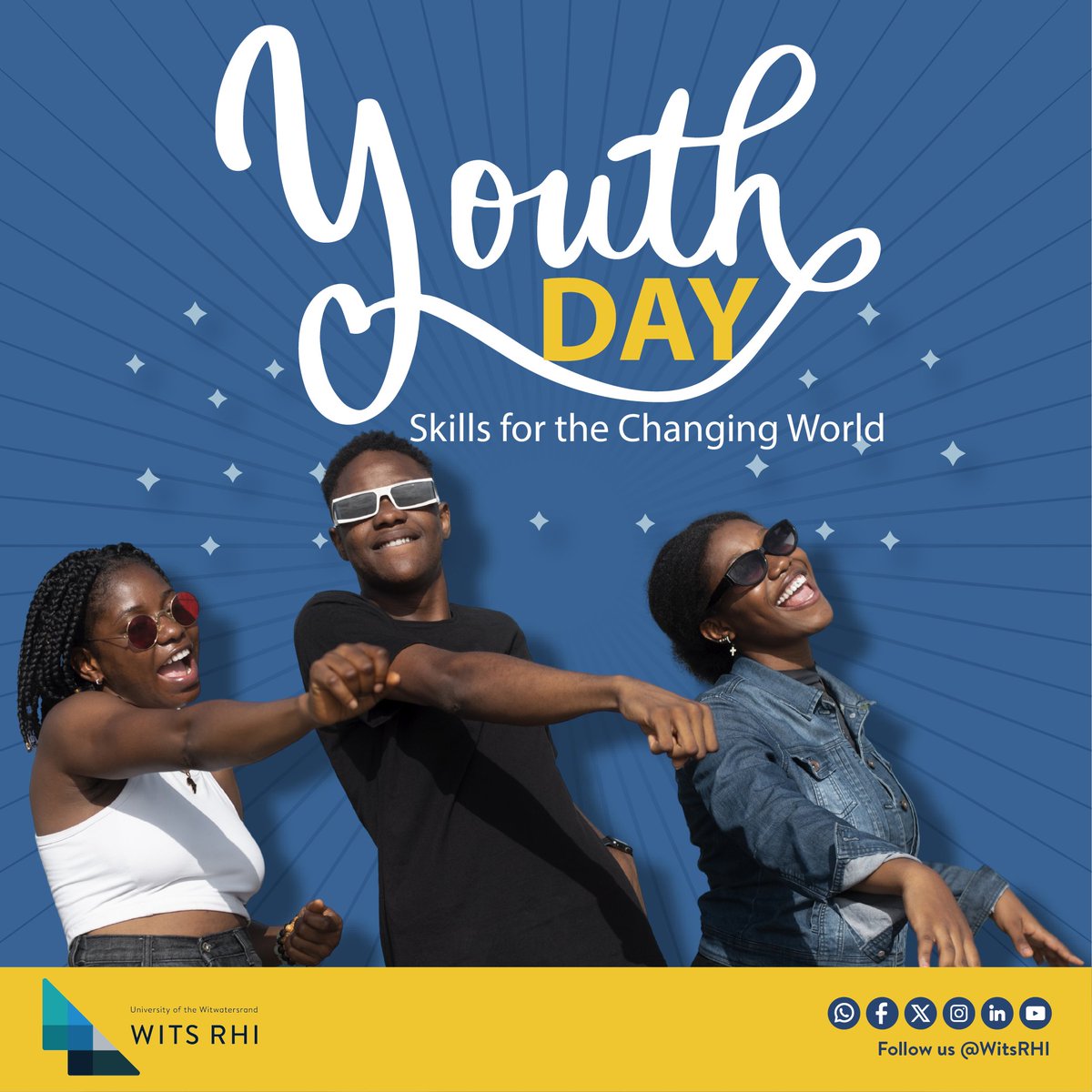 🔹 Youth Day 2025 | 16 June <a href="/WitsRHI/">Wits RHI</a> celebrates the bold, skilled youth shaping public health. From SRH to HIV prevention, they’re leading the way. “Skills for the Changing World – Empowering Youth” Here’s to the changemakers. ✨#YouthDay2025 #WitsRHI #YouthInHealth
