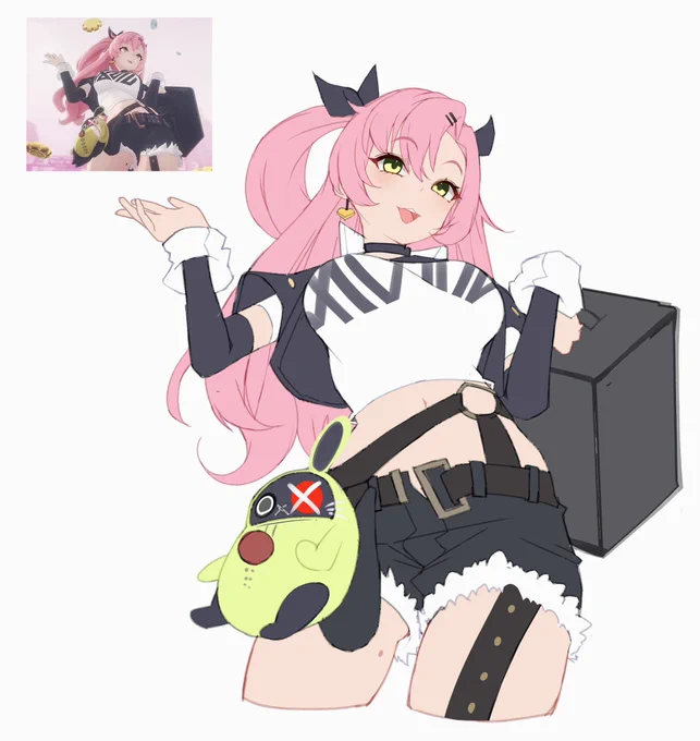#原作の隣に自分の絵を貼る