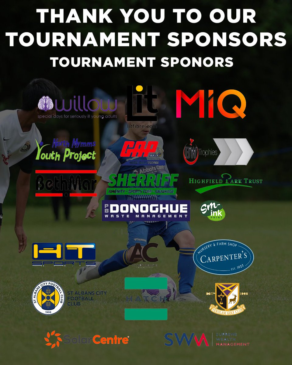 🙌 Thank you to all our sponsors who supported us in making the City Youth Tournament 2025 one to remember!

👏 We honestly cannot put on such a well run organised event without your support! 

#CityYouthFamily