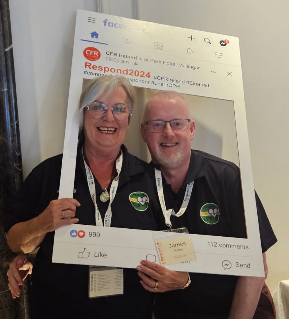 We held our AGM this week. At the meeting outgoing Chair Bernie Downes, who will continue on the committee, reflected on the year:

- available 24/7/365. 
- 19 AED units 
- training every 2  weeks 
-  168 calls

James Kenny was elected Chair. Congrats to James &amp;  all elected.