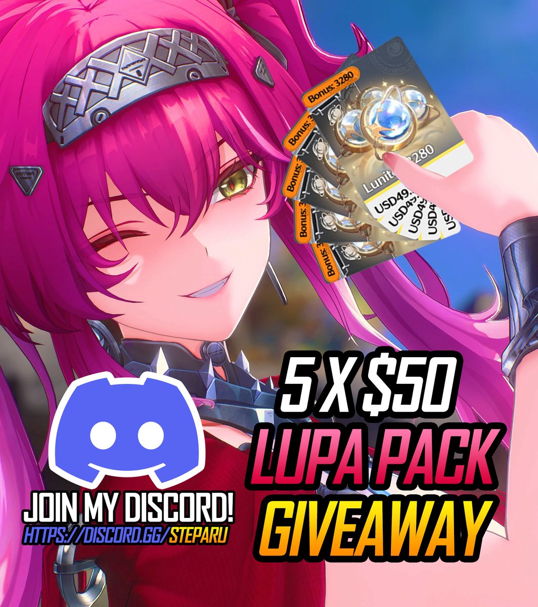 LUPA is coming after YOU!
5x $50 Wuthering Waves Giveaway!

To enter:
↳💬 #giveaways channel on Discord!
↳❤️ Like (optional)
↳🔁 Repost (optional)

Ends: July 3rd PDT