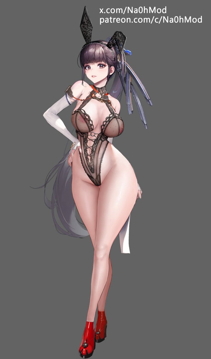 #NIKKE #NIKKExStellarBlade 

Eve in Black Lingerie. maybe I should turn that into a mod