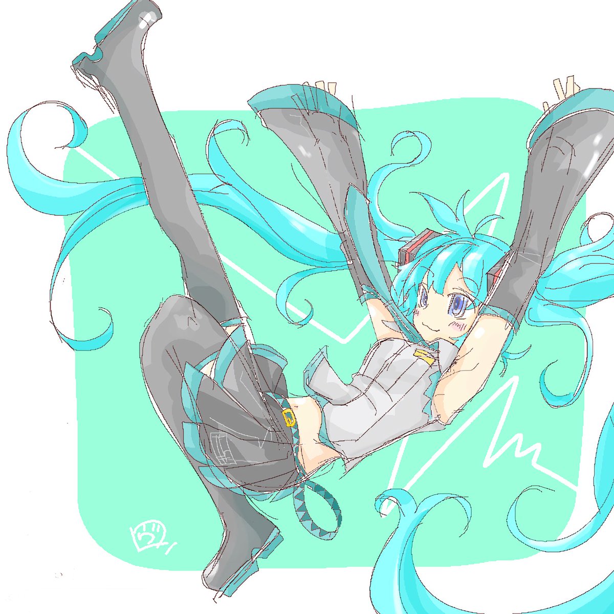 初音ミク 「#私はここまで成長しました見た人もやる ←2020 2025→」|ヴォルさん.⚡️✌︎('ω'✌︎ )⚡︎のイラスト