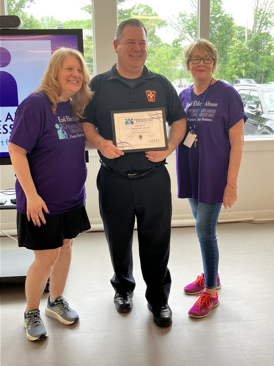 Today we joined our Friends at Brockton Council on Aging and OCES for the annual Walk Against Elder Abuse. Following the walk BCOA and OCES presented FF Peter Reardon with the “Pat Foley Advocacy Award” for his work and strong support of our City Seniors. 
 
#followme