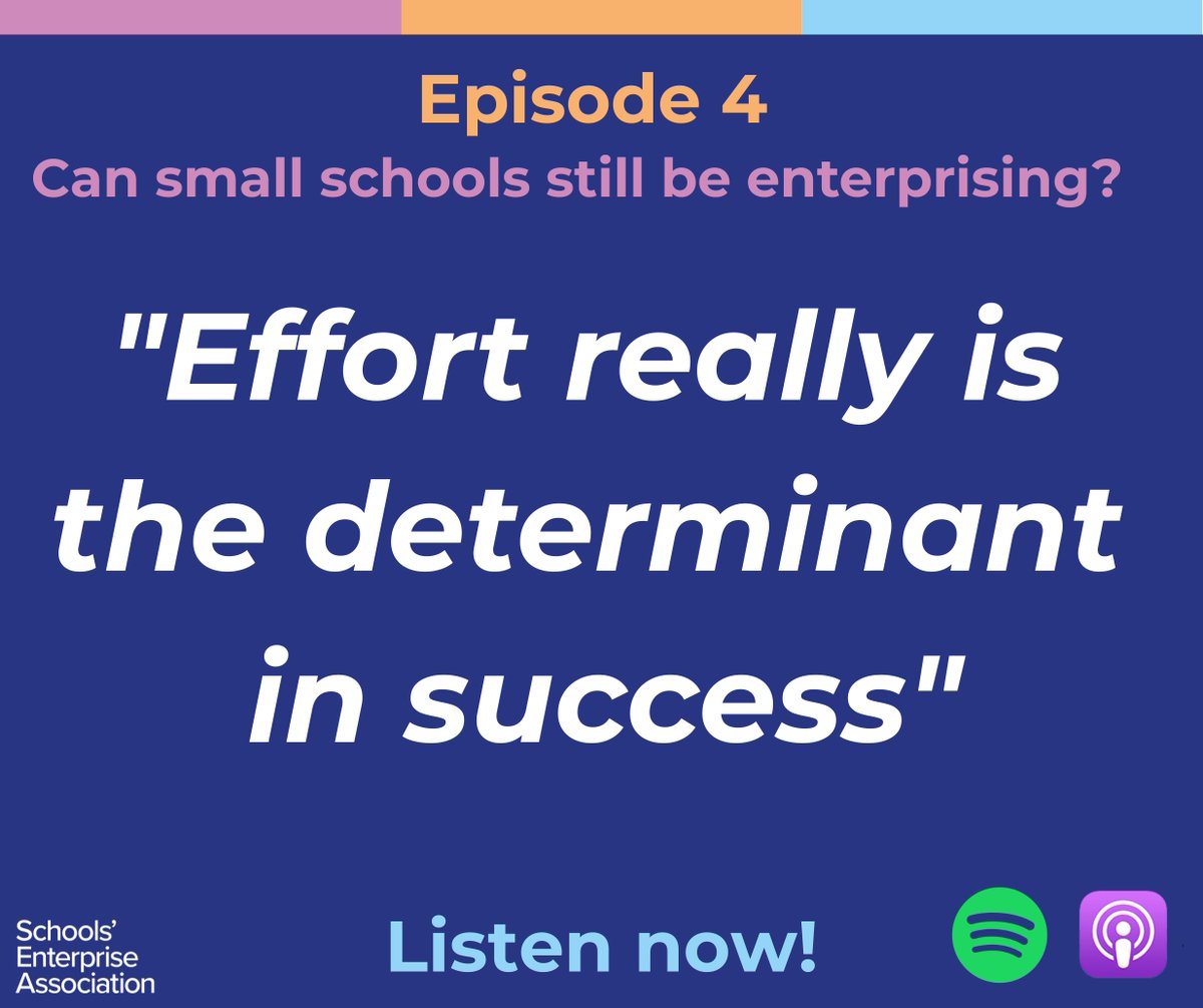 The Schools' Enterprise Association (@theschoolsente1) on Twitter photo "Effort really is the determinant in success in any human endeavour."
Find out more from Dominic Norrish, CEO, <a href="/iapsuk/">IAPS</a> by listening and subscribe to the Enterprising Schools Podcast now:
podfollow.com/the-enterprisi…
#seapodcast 
#dualuseschoolfirst "Effort really is the determinant in success in any human endeavour."
Find out more from Dominic Norrish, CEO, <a href="/iapsuk/">IAPS</a> by listening and subscribe to the Enterprising Schools Podcast now:
podfollow.com/the-enterprisi…
#seapodcast 
#dualuseschoolfirst