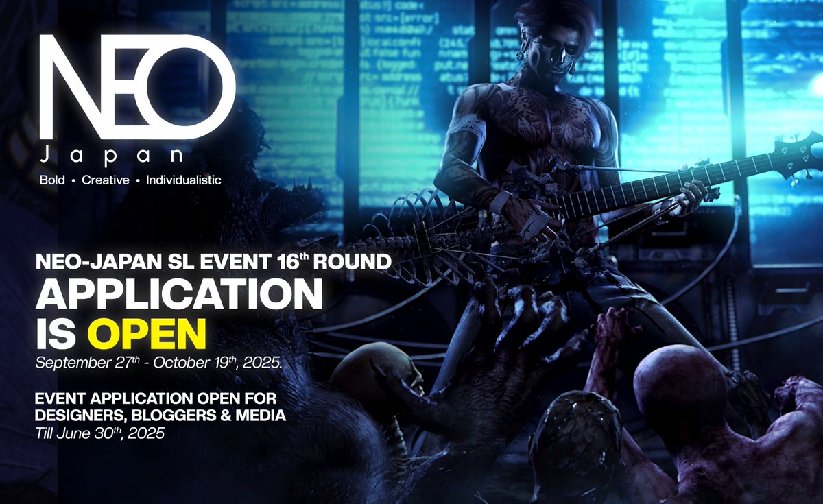 Hikaru Enimo (@hikaru_enimo) on Twitter photo NEO-JAPAN SL EVENT - Round 16 : Apply until 30th JUNE 2025 #flickr flic.kr/p/2raB4MT <a href="/GbtkTaku/">GABRIEL (Secondlife store)</a> <a href="/moonslblog/">moon</a> <a href="/JaqcuisSL/">Jaqcuis Gho</a> NEO-JAPAN SL EVENT - Round 16 : Apply until 30th JUNE 2025 #flickr flic.kr/p/2raB4MT <a href="/GbtkTaku/">GABRIEL (Secondlife store)</a> <a href="/moonslblog/">moon</a> <a href="/JaqcuisSL/">Jaqcuis Gho</a>