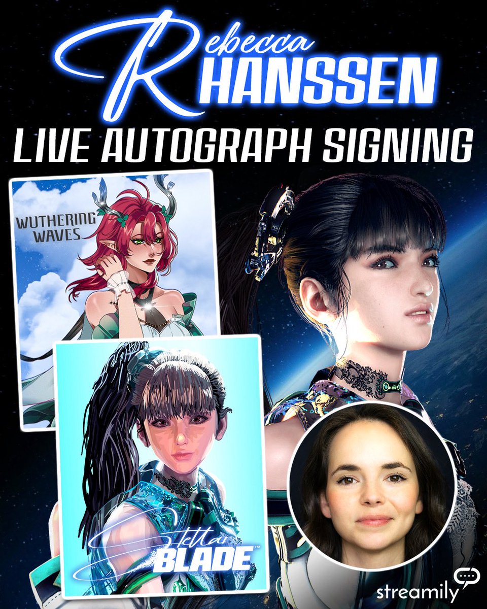 I’ll be signing prints LIVE on Instagram on 11th July at 5pm BST / 12pm EDT / 9am PDT 

Prints available here streamily.com/rebeccahanssen

<a href="/StellarBlade/">StellarBlade</a> 
<a href="/Wuthering_Waves/">Wuthering Waves</a> 
<a href="/baldursgate3/">Baldur's Gate 3</a> 
<a href="/StreamilyLive/">Streamily</a> 
#stellarblade
#stellarbladexnikke 
#wutheringwaves 
#bg3