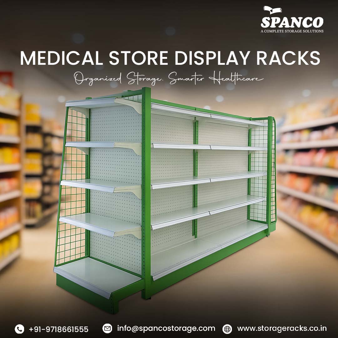 SpancoStorage's tweet image. Upgrade your pharmacy with smart, durable Medical Store Display Racks by Spanco! 🏥💊
Boost visibility, stay organized, and enhance efficiency.
📞 +91-9999708485 | 🌐 spancostorage.com
#MedicalRacks #PharmacyDisplay #SpancoStorage #SmartStorage