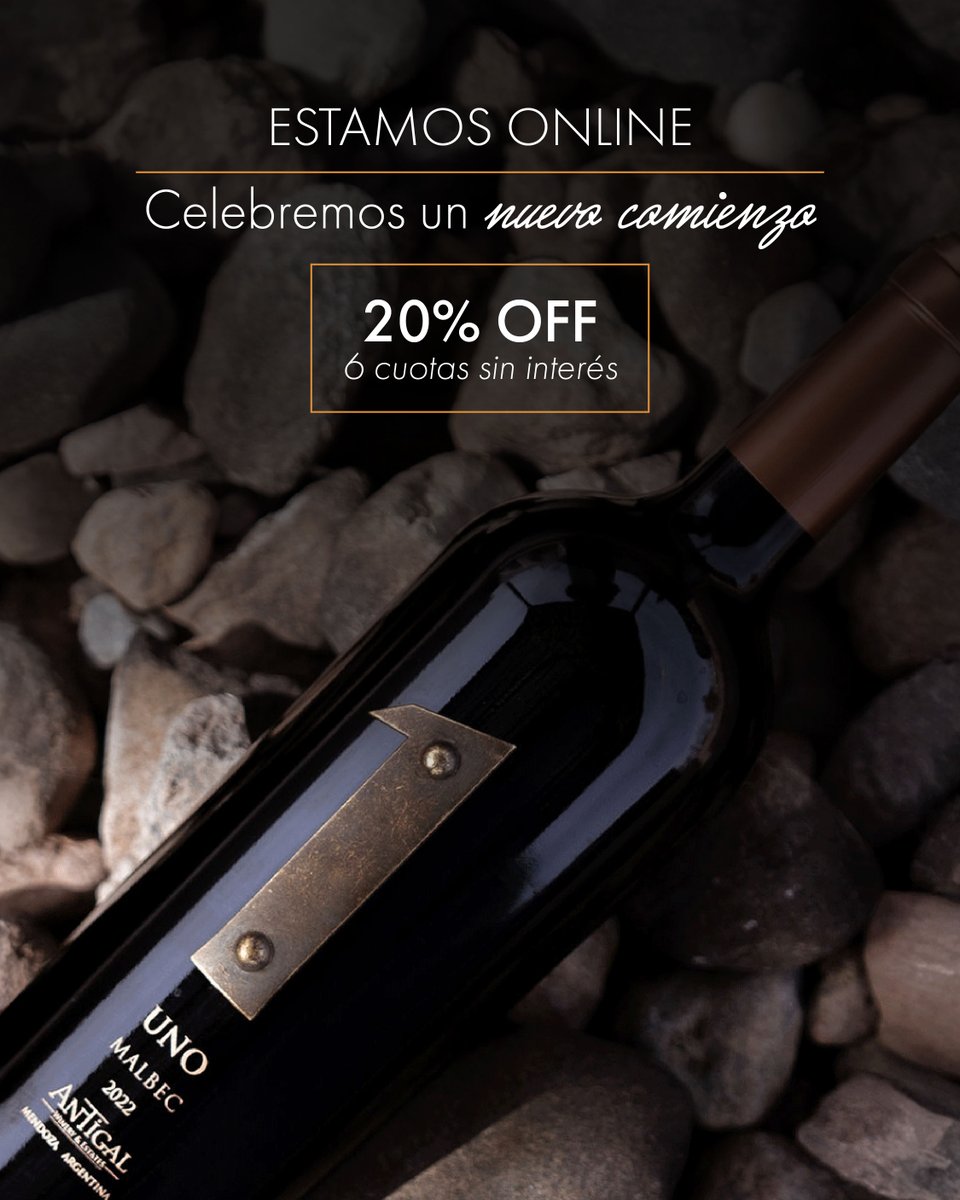 ¡Lanzamos nuestra TIENDA ONLINE!
tienda.antigal.com
Desde la Mejor Bodega del Nuevo Mundo, directo hasta tu casa, queremos que cada vino se transforme en una experiencia extraordinaria.