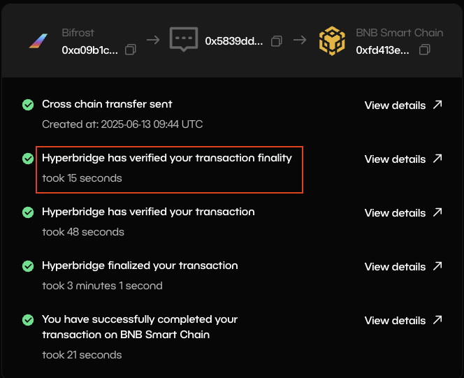 This is how fast <a href="/Polkadot/">Polkadot</a> finalizes transactions if you even care

explorer.hyperbridge.network/messages/0x583…
