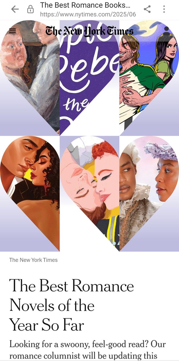 I am so pleased to announce that <a href="/ParkerJCole/">Parker J. Cole</a> Marriage Bargain with the Comte has been named romance book of the year so far by The New York Times. To read the full article, please click here nytimes.com/2025/06/12/boo…
#historicalromance
#Godisgood 
#mustreadbooks