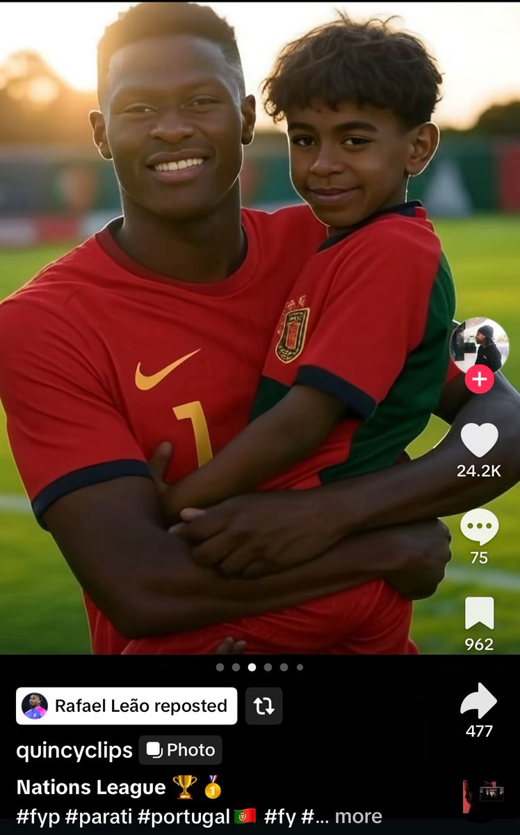 Rafael Leao reposted this on TikTok…..