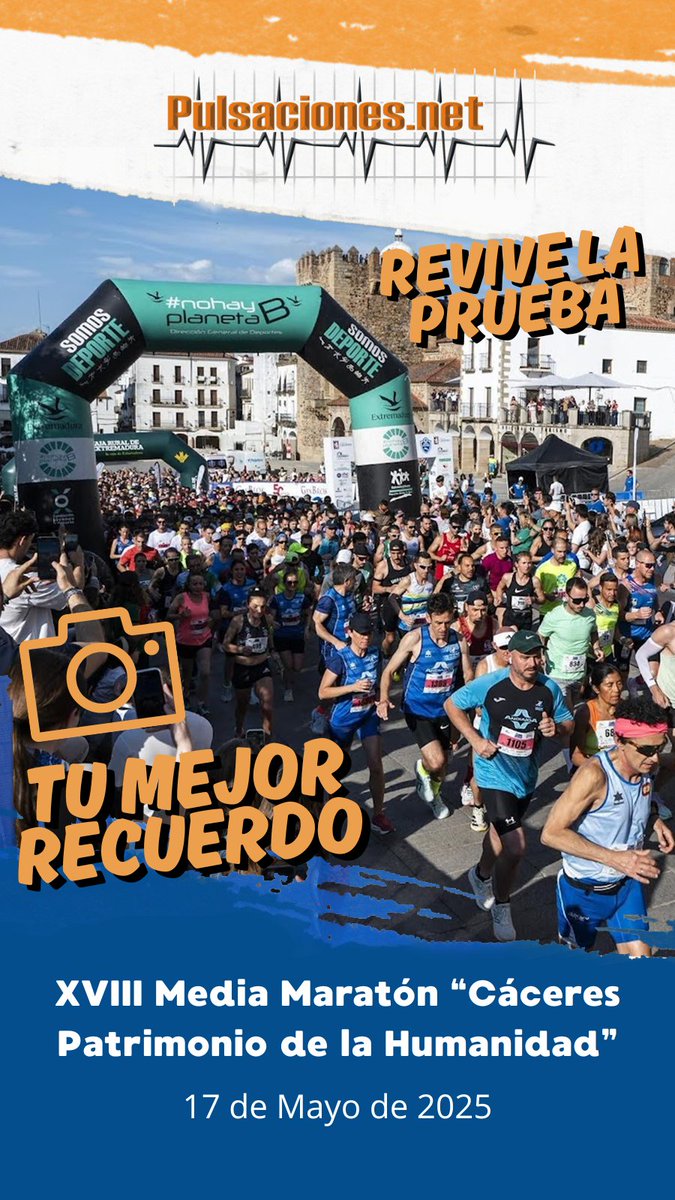 🏃‍♂️ ¡Así vivimos la XVIII Media Maratón "Cáceres Patrimonio de la Humanidad"! 🏃‍♀️

🙏 Gracias a cada corredor, voluntario y espectador que formó parte de esta fiesta del deporte en el corazón de nuestra ciudad.

 📸 ÁLBUM DE FOTOS OFICIAL 👉 photos.app.goo.gl/AfyNA3ZZWJ1oDd…