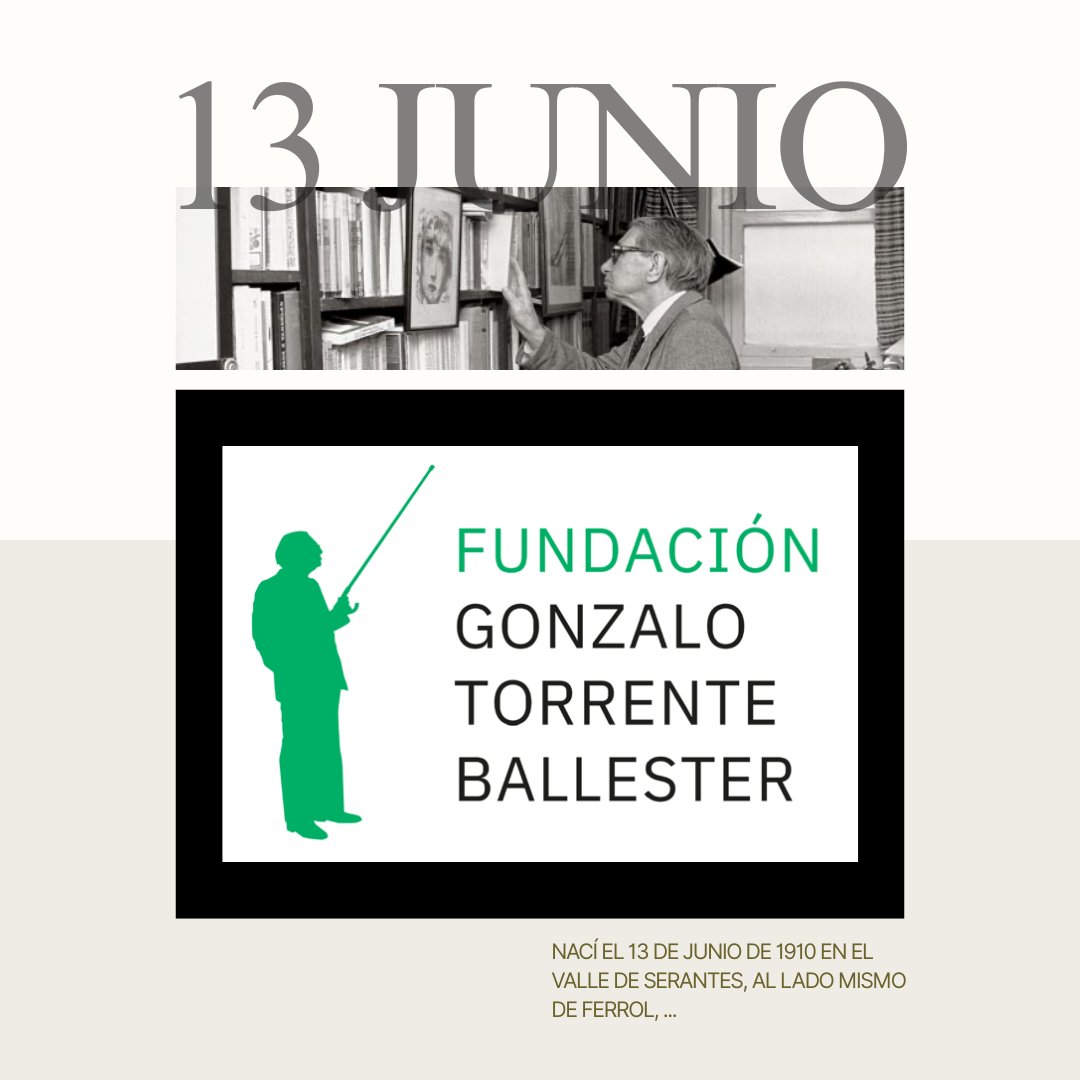Hoy, 13 de junio, Gonzalo Torrente Ballester habría cumplido 115 años.

💚 Lo celebramos con un pequeño gran cambio: estrenamos nuevo color en nuestro logo.

Una nueva imagen para una nueva etapa, sin perder de vista su legado.

#FundaciónGTB #NuevoLogo #GonzaloTorrenteBallester