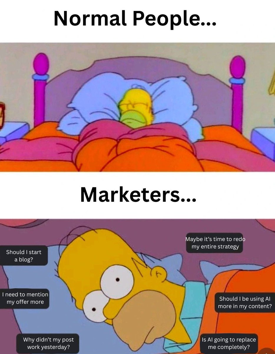 The life of a marketer