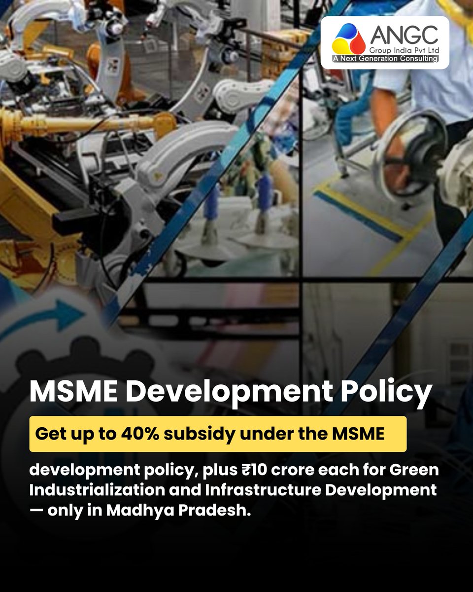 angcgroupind's tweet image. 📢 Startups, skip Shark Tank!
Madhya Pradesh is already funding your dream.
From ₹100 Cr subsidies to ₹13K stipends — it&apos;s all real.
Tag a founder who needs this! 🚀
.
.
.
#ANGC #MPStartupBoost #StartupIndia #MadhyaPradeshSchemes #MPSubsidy #BusinessWithMP