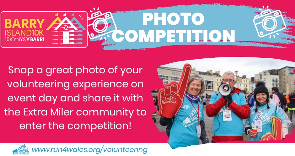 Volunteering with us on Sunday? We'll choose our favourite volunteer photos, with winners receiving their choice of a free R4W race entry or a £30 shopping gift voucher.