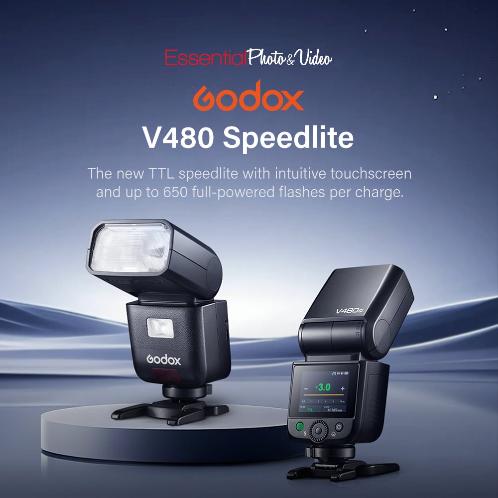 Introducing the new <a href="/GodoxGlobal/">Godox Global</a> V480 Compact TTL Speedlite: a sleek, on-camera flash gun that enables you to carry studio-quality light wherever you go! 
🛒 Shop now at bit.ly/44058tW
Canon, Sony, Nikon, Olympus/Panasonic, Fujifilm models now available on Special Order