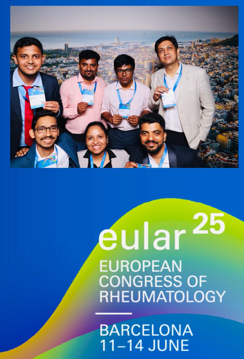 Excited to present our work on Juvenile Systemic Sclerosis at #EULAR2025 in beautiful Barcelona! Join us at M354 today to know abt our unique cohort and how our kids are different from other ethnicity. 🌍🧬 #IJR #Eular2025  <a href="/eular_org/">EULAR</a>