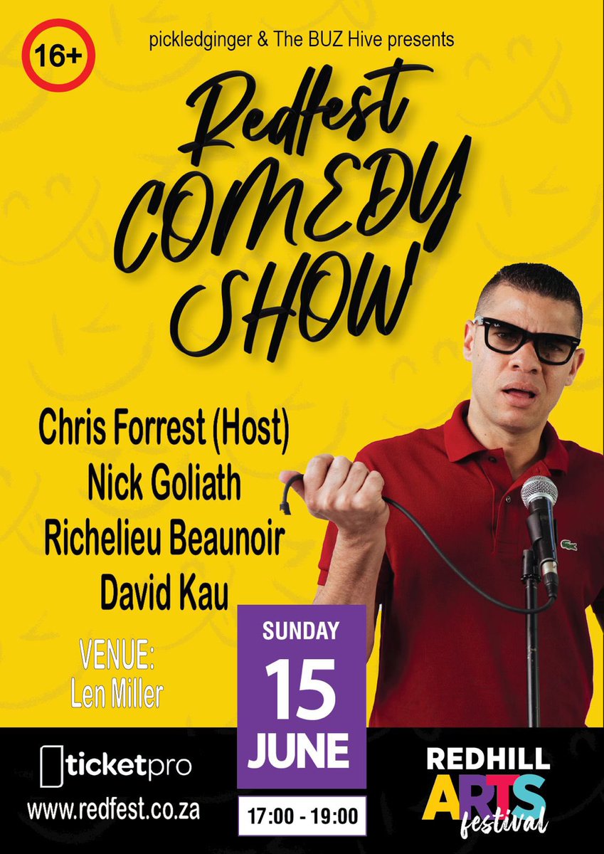 🏴 Tabitha Hoy Forrest 🇿🇦 (@tabithahoy) on Twitter photo Spoil your dad this Sunday with tickets to see all these fantastic dads!! <a href="/ChrisForrestSA/">Chris Forrest</a> <a href="/davidkau1/">DavidKau</a> <a href="/richelieub/">The Real Mister B</a> <a href="/NicholasGoliath/">Nicholas Goliath</a> at #redfest. Tickets at <a href="/TicketProSA/">Ticketpro</a> Spoil your dad this Sunday with tickets to see all these fantastic dads!! <a href="/ChrisForrestSA/">Chris Forrest</a> <a href="/davidkau1/">DavidKau</a> <a href="/richelieub/">The Real Mister B</a> <a href="/NicholasGoliath/">Nicholas Goliath</a> at #redfest. Tickets at <a href="/TicketProSA/">Ticketpro</a>