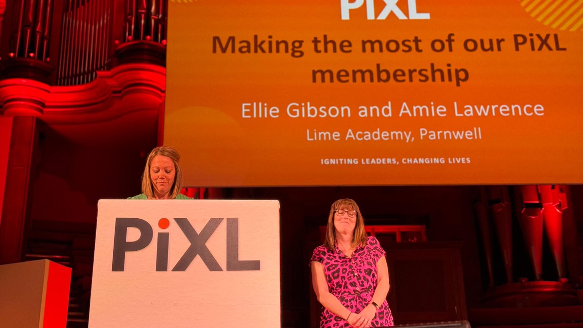 Sometimes the issue is just not knowing where to start. 

We can help with that!

Thank you to Ellie and Amie from <a href="/LAParnwell/">Lime Academy Parnwell</a> for sharing the practical and real ways they utilise the support on offer to make a difference with their pupils 🙌

#PiXLNationalConference