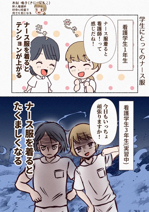 ②学年別ナース服
③初めての夜勤はいつ?
④看護学生の夕方
⑤微妙な差し入れ 