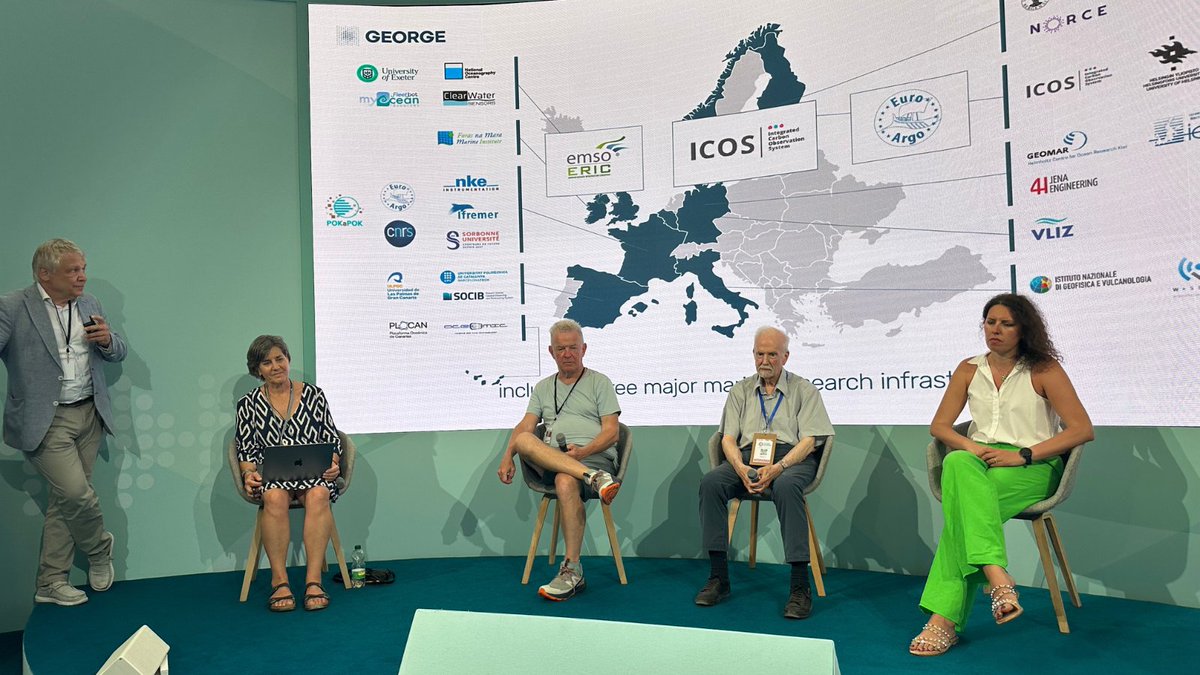 GeorgeEUproject's tweet image. GEORGE contributed to several side events at UN Ocean Conference. Our panel events delved into autonomous observing technologies, mCDR, and need of quality ocean carbon data. Thank you to everyone involved for a successful week! 🌊 #UNOC3 #UNOceanConference #HorizonEurope