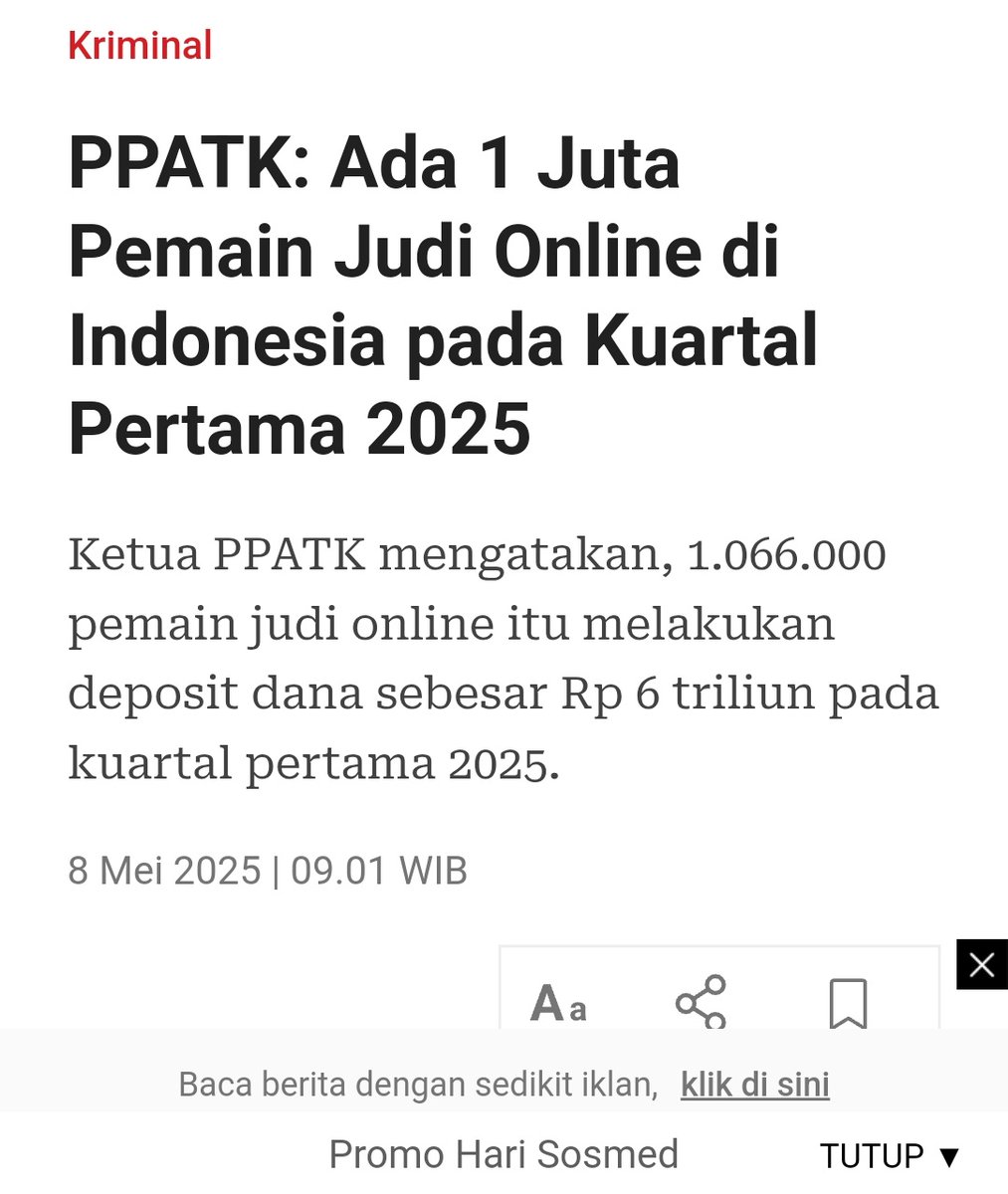 NiNG garis tengah (@fayaatika) on Twitter photo Kenapa Pemain judol ditersangkakan. Mereka itu korban ketidak becusan Polri memberantas bandar judol
Pak <a href="/prabowo/">Prabowo Subianto</a> tuh ada 1 juta rakyatmu jadi pemain judol..perintahkan kapolri <a href="/ListyoSigitP/">Listyo Sigit Prabowo</a> utk segera menangkap mereka.
Polri tdk mampu menangkap bandarnya Kenapa Pemain judol ditersangkakan. Mereka itu korban ketidak becusan Polri memberantas bandar judol
Pak <a href="/prabowo/">Prabowo Subianto</a> tuh ada 1 juta rakyatmu jadi pemain judol..perintahkan kapolri <a href="/ListyoSigitP/">Listyo Sigit Prabowo</a> utk segera menangkap mereka.
Polri tdk mampu menangkap bandarnya