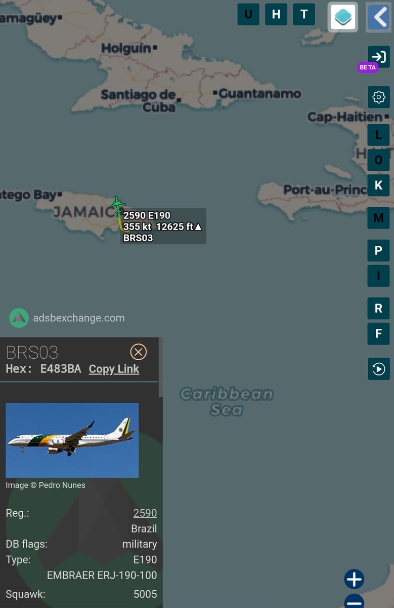 sipjack1776's tweet photo. Brazil 🇧🇷 
ERJ-190-100
2590/BRS03
#E483BA
Tracking N out of Kingston 
@Borrowed7Time @SA_Defensa @LatAmMilMVMTs https://t.co/usESfFG2Ph