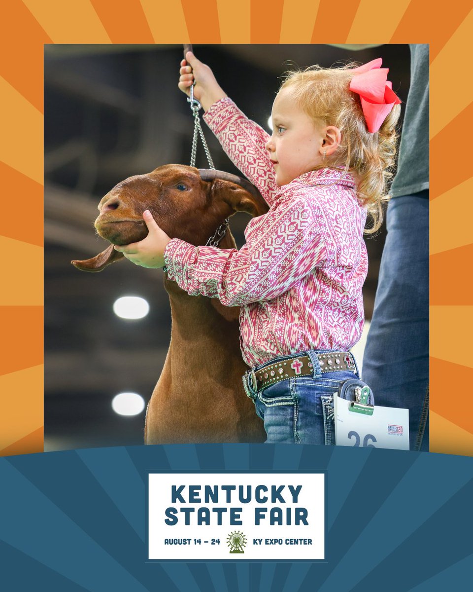 kystatefair's tweet image. New this year! Our Open Boer Goat Show is moved to the second weekend of the fair. Don't miss your chance to show on the green shavings. Enter now! go.kyvenues.com/437QOPT