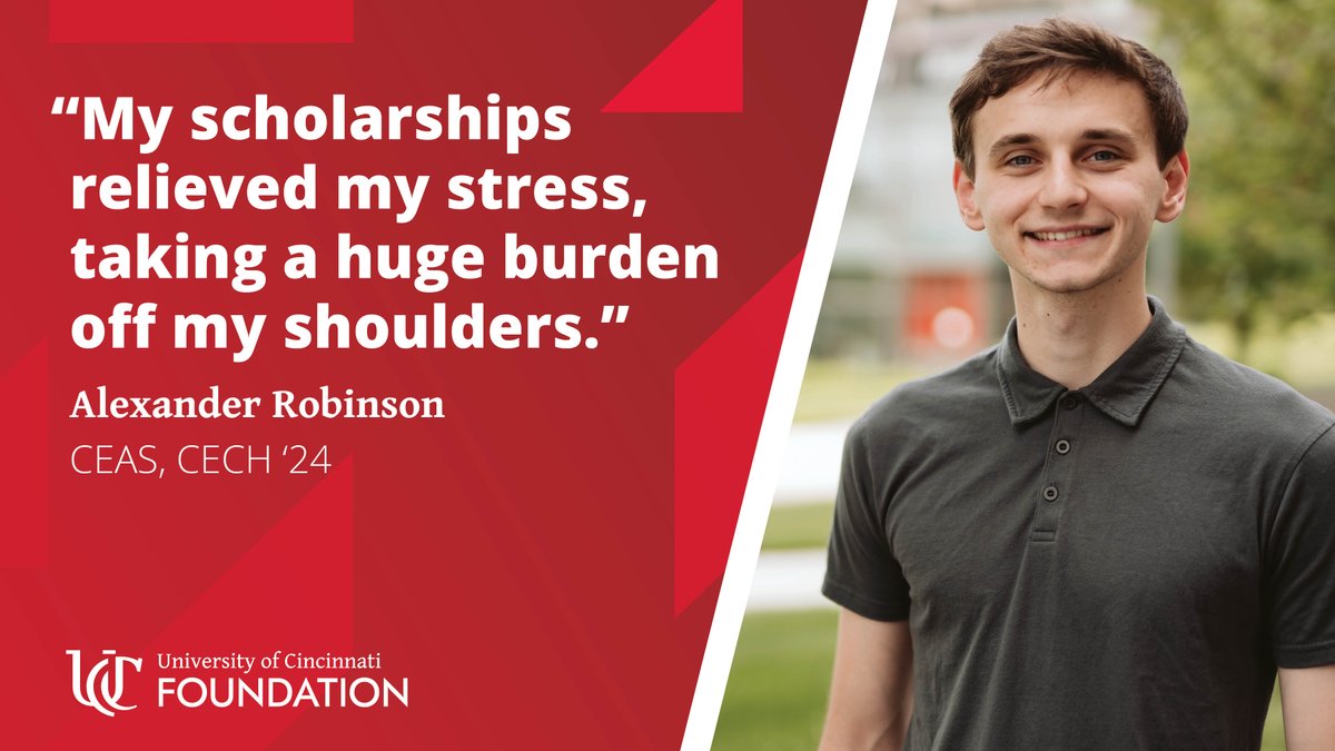#Bearcat Alexander Robinson is a developer at The Cincinnati Insurance Companies. 👏 

#PhilanthropyFriday

<a href="/UC_CEAS/">U of Cincinnati Engineering and Applied Science</a> I <a href="/UC_CECH/">UC CECH</a> I <a href="/uofcincyalumni/">UC Alumni</a>