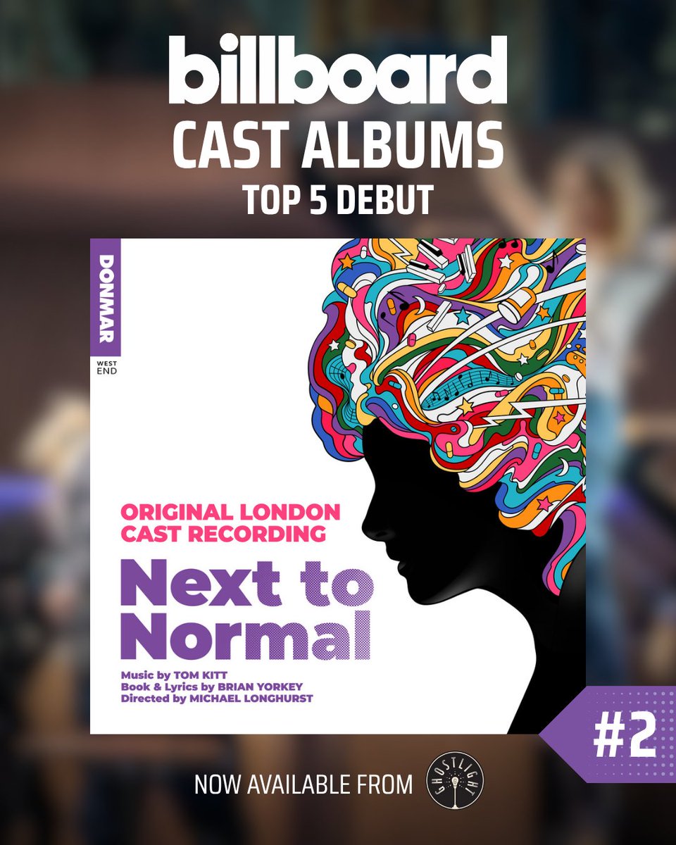 Ghostlight Records (@ghostlightrcrds) on Twitter photo Only <a href="/NextToNormalUK/">Next To Normal</a> fans would be able to shoot this cast album to the top of the charts, only 2 weeks after its release. Thanks for being obsessed! ❤️🩹
Listen to the <a href="/DonmarWarehouse/">Donmar Warehouse</a> production of Next to Normal (Original London Cast Recording) 👉 nexttonormaluk.lnk.to/OLCR Only <a href="/NextToNormalUK/">Next To Normal</a> fans would be able to shoot this cast album to the top of the charts, only 2 weeks after its release. Thanks for being obsessed! ❤️🩹
Listen to the <a href="/DonmarWarehouse/">Donmar Warehouse</a> production of Next to Normal (Original London Cast Recording) 👉 nexttonormaluk.lnk.to/OLCR