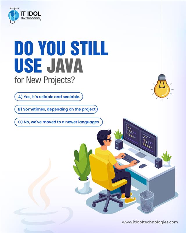 itidoltech's tweet image. 🚀 Do You Still Use Java for New Projects?
Is Java still part of your modern tech stack—or have you moved on? 🤔
Vote and let’s settle the debate!
#Java #DeveloperPoll #TechStack #JavaDevelopment #ITIDOLTechnologies #javaprogramming #JavaDevelopers #javadevelopment #usa