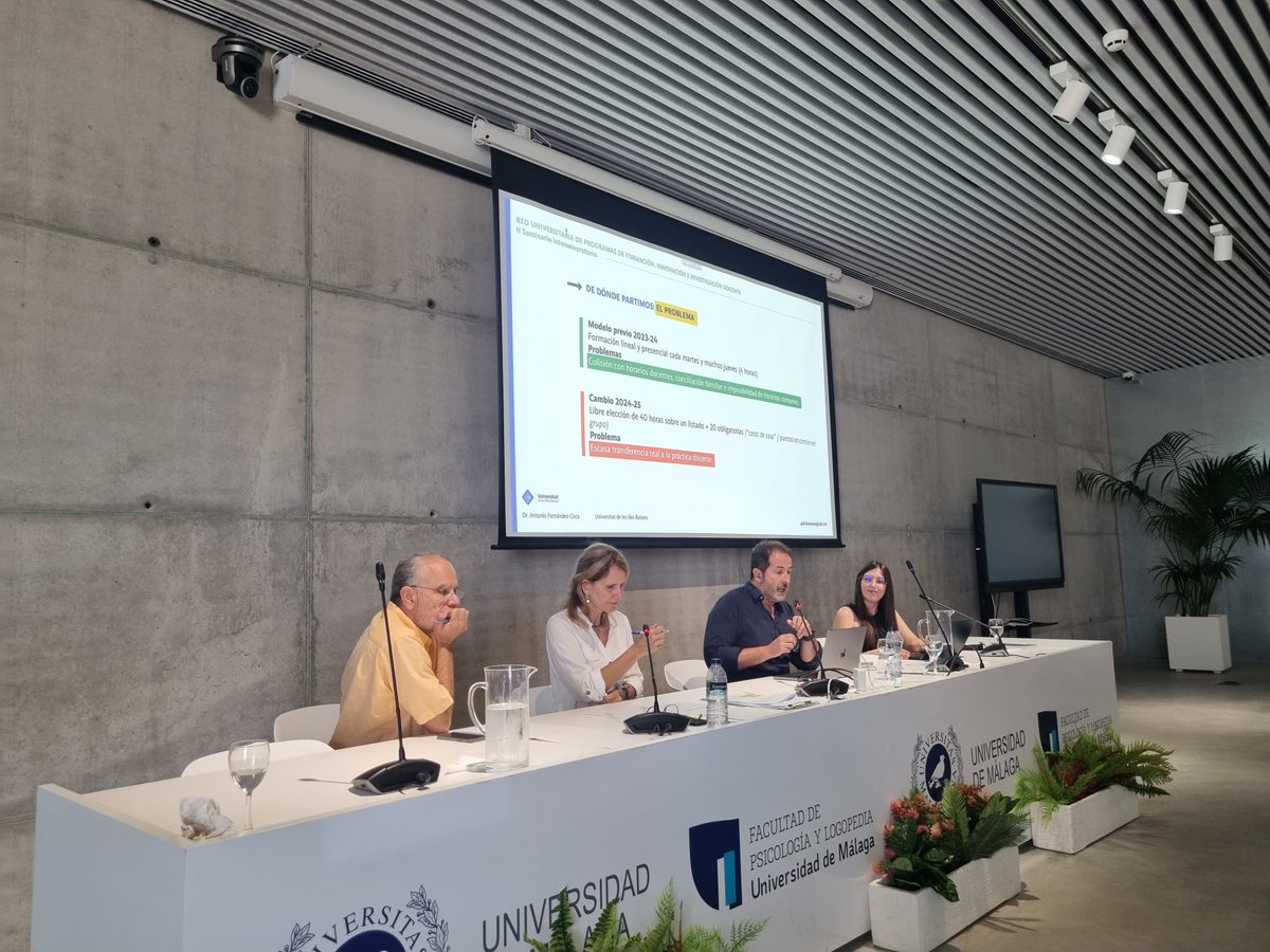 cibermarikiya's tweet photo. @UNIAuniversidad @InfoUMA @NACHO005 @Nacho0057 @ComuniFac Un placer escuchar y aprender de las experiencias de universidades tan diversas. Aparte de Sevilla (impulsora de RIPROFID y decana con FIDOP) y Málaga (anfitriona y también muy activa), I. Balears (¡lujo coincidir con @fernandezcoca !), Granada, Las Palmas y UNIPAM de Brasil https://t.co/eVllidWFLG