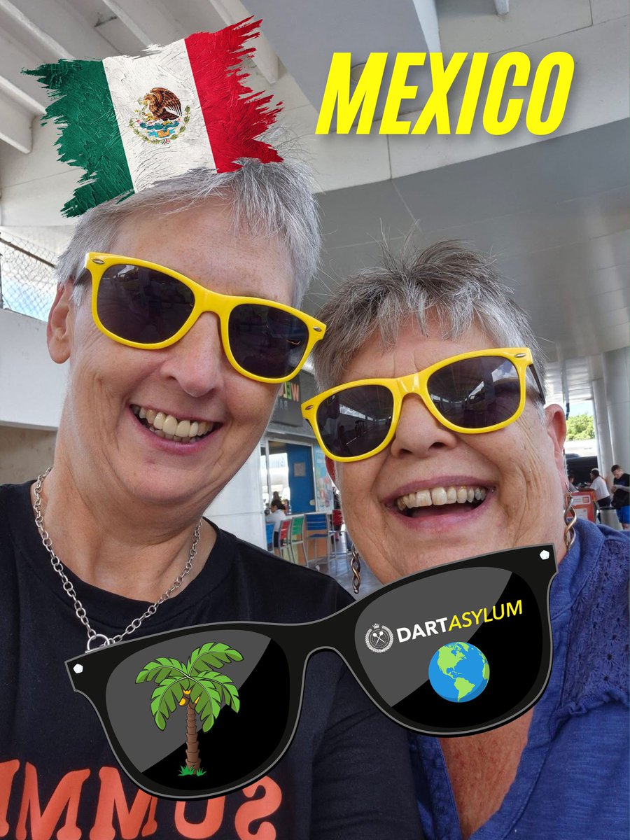 😎 The DartAsylum.Com Glasses have made it to Mexico!! Have a great trip Ladies