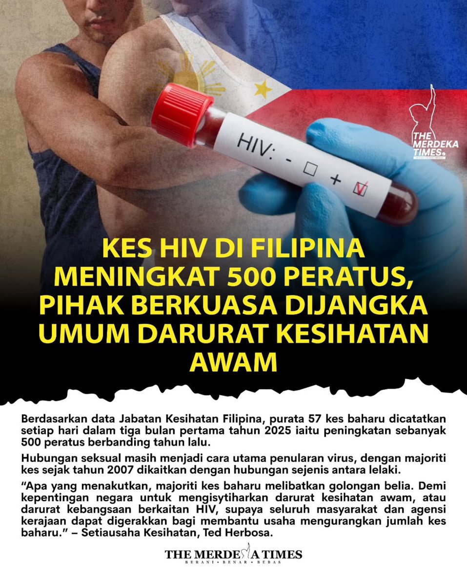 Hope Malaysia tak jadi macam ni. Disease burden untuk negara akan meningkat kalau lagi ramai yg terkena.

Apa langkah nak bendung penularan HIV?

1. Abstinence
2. Condom
3. PrEP- ubat makan atau injection
4.PEP- untuk yang dah terexposed
5. Regular HIV &amp; STD check up

Give your