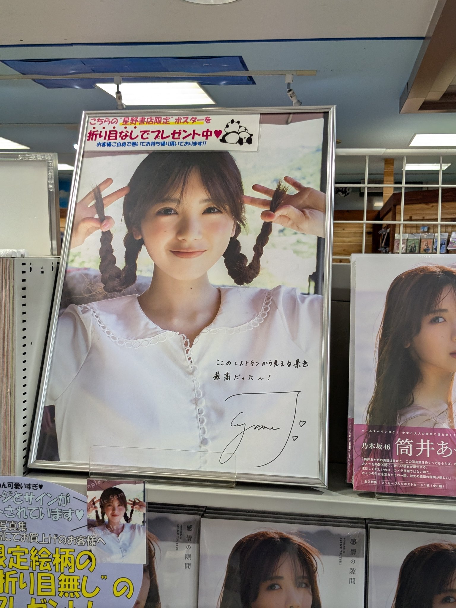 筒井あやめ　写真集 感情の隙間　星野書店近鉄パッセ店限定　B3ポスター　10枚 乃木坂46 筒井あやめ1st写真集 感情の隙間【星野書店限定特典