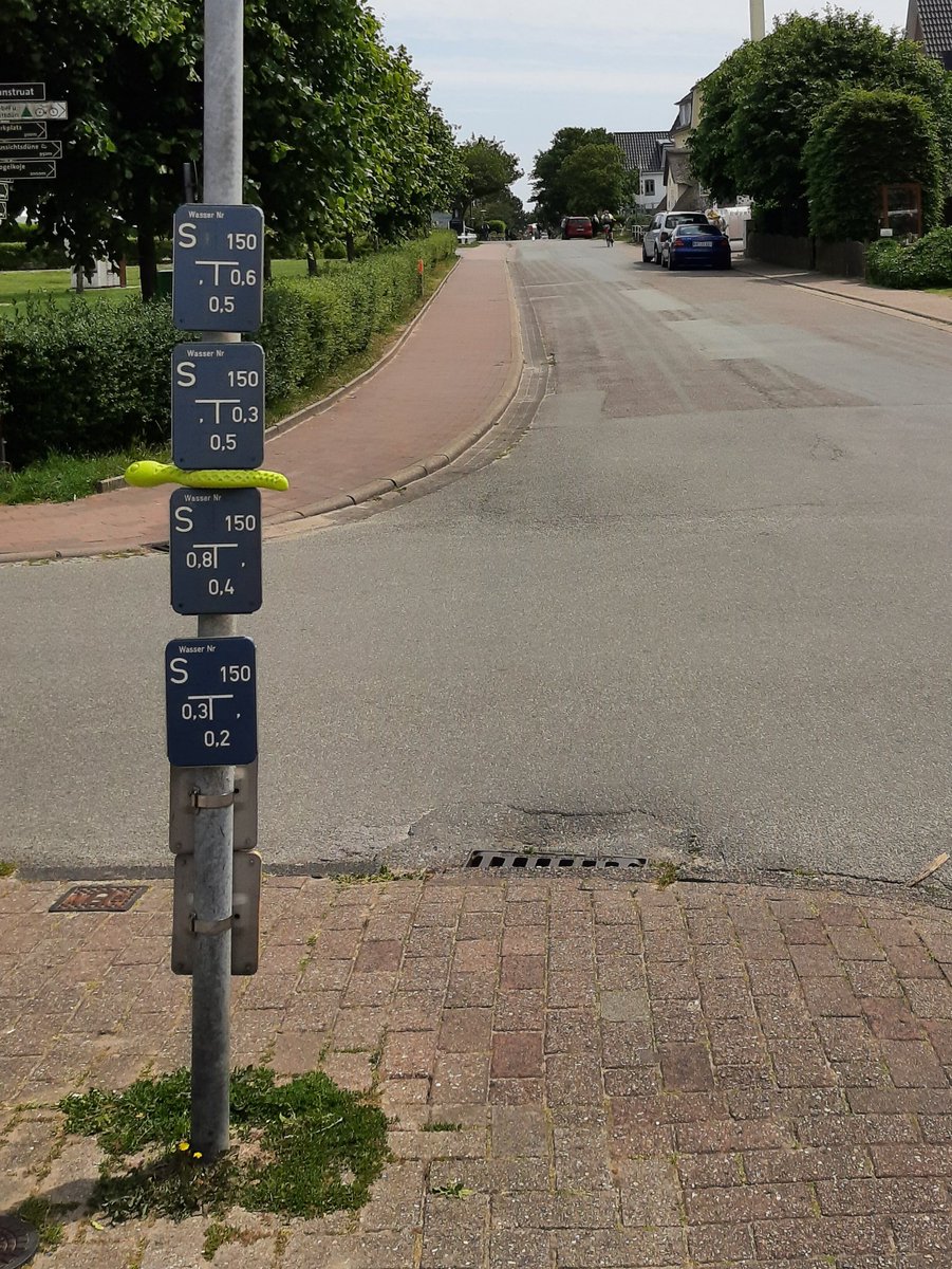 Amrumer Wasserschlange am zentralen Wasserknoten.