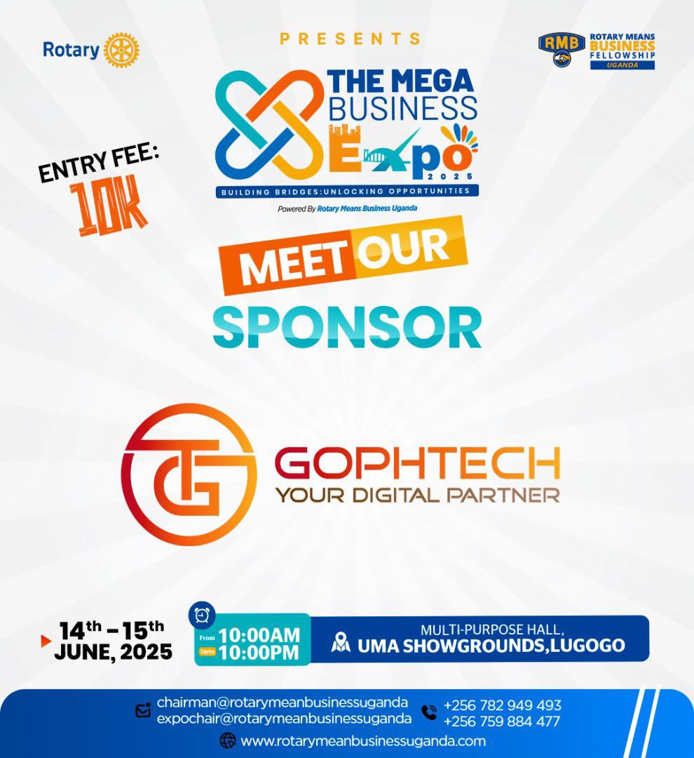 💥💥💥💥💥💥💥💥💥💥
We proudly welcome Gophtech a trailblazer in technology and digital transformation as a sponsor of The Mega Business Expo 2025

#MegaBusinessExpo2025 #RotaryMeansBusiness #Gophtech #TechForGrowth #DigitalTransformation #UnlockOpportunities
