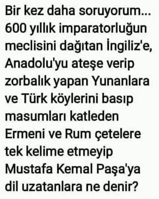 ÖYLEYSE BİR KEZ DAHA SORALIM???