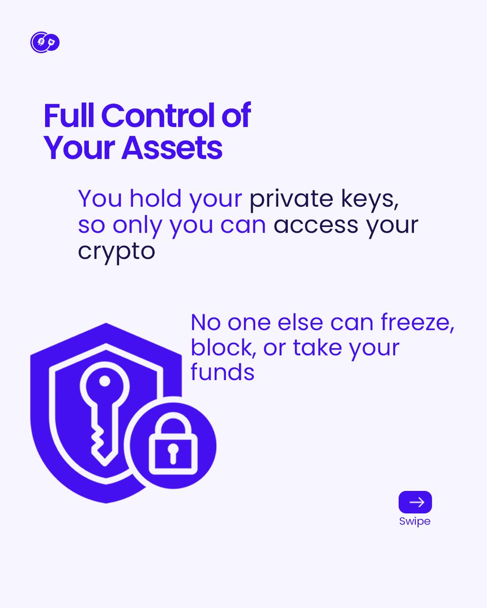trycoinplug's tweet image. A decentralized wallet gives you full control — no third parties, no approvals, no restrictions. Your keys, your crypto.

And when it’s time to convert your crypto, Coinplug makes cashing out just as seamless.
#Coinplug #CryptoToCash #DecentralizedWallet #CryptoEducation