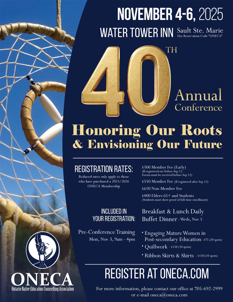 Visit our page for more info: oneca.com/conference/