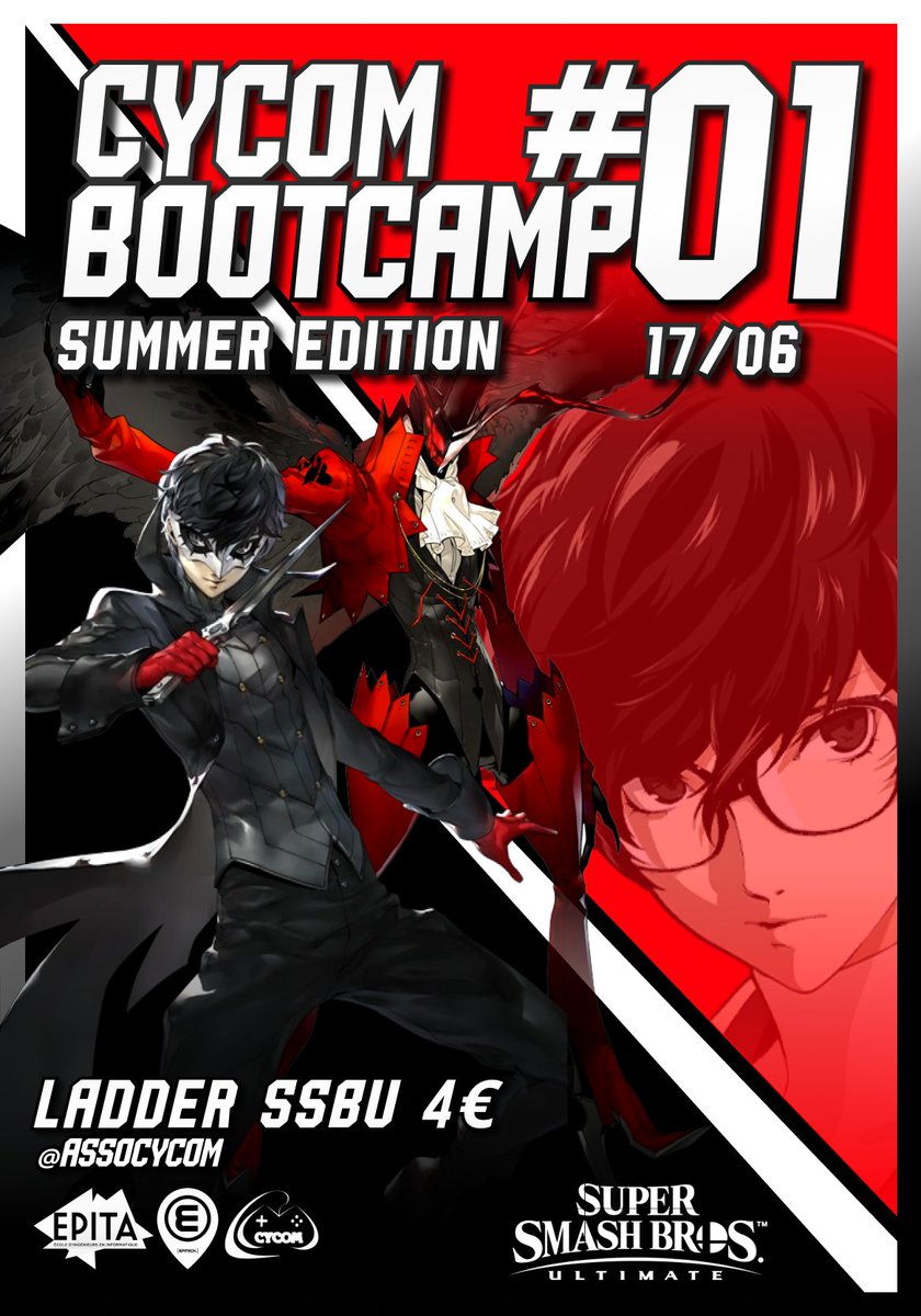 Cycom • Xelium (@imxelium) on Twitter photo 📢 Retour des Cycom Bootcamp cet été 🎉
🏆 Ladder SSBU 1vs1
🗓️ Tous les mardis, jusqu'à fin juillet
🕖 Check in 19h, ladder à 20h et fin à 23h
🪙 5 Cycom coins = une conso
🎥 twitch.tv/cycom
Line up:
Moi
<a href="/MiouS__/">Josué.</a>
<a href="/Cellok_SSB/">MW | Cellok</a>
<a href="/suitoooonnnn/">NBL SP | "Essem" Kirby-Tran (Pinguin-San)</a>
<a href="/XevilH/">NKN | 𝕏evilHaxx</a>
<a href="/KyruU_SSB/">OS | MW | KyruU</a>
Electro 📢 Retour des Cycom Bootcamp cet été 🎉
🏆 Ladder SSBU 1vs1
🗓️ Tous les mardis, jusqu'à fin juillet
🕖 Check in 19h, ladder à 20h et fin à 23h
🪙 5 Cycom coins = une conso
🎥 twitch.tv/cycom
Line up:
Moi
<a href="/MiouS__/">Josué.</a>
<a href="/Cellok_SSB/">MW | Cellok</a>
<a href="/suitoooonnnn/">NBL SP | "Essem" Kirby-Tran (Pinguin-San)</a>
<a href="/XevilH/">NKN | 𝕏evilHaxx</a>
<a href="/KyruU_SSB/">OS | MW | KyruU</a>
Electro