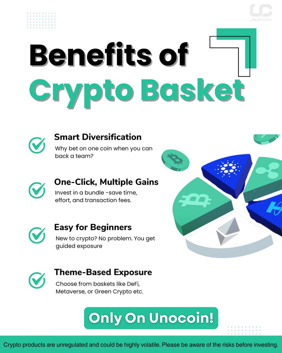 Why choose one when you can invest in many?

Unocoin’s Crypto Basket lets you diversify smartly, save time, and explore trending themes — all in a single click.

Invest smarter. Start today!

🔗 unocoin.com/in/crypto-bask…