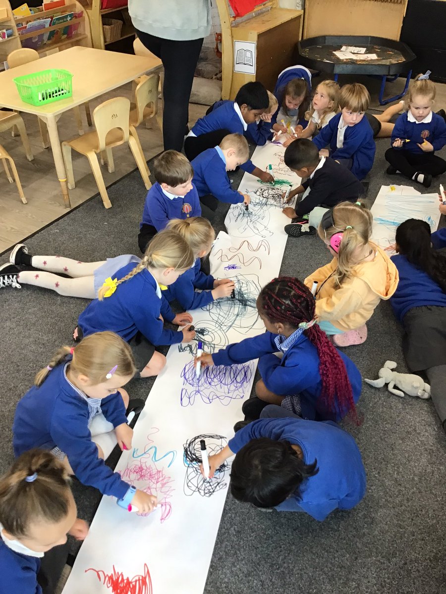 This week for Squiggle Whilst We Wiggle Nursery have been using the pens to make our new action "wiggle up and wiggle down" Our song is "We like to party!" <a href="/Newyorkprimary/">New York Primary School</a>