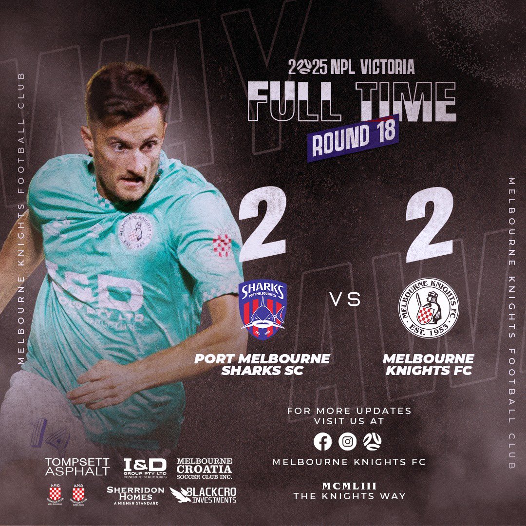 FULL TIME: Points shared in Port Melbourne.

#MKFC