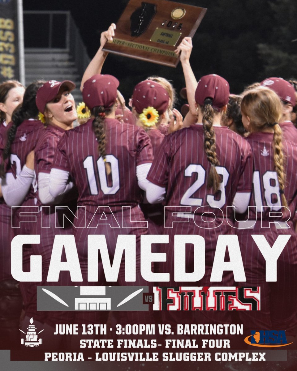NOT DONE YET! Best of Luck to @PorterSoftball1 as they start their IHSA STATE journey today against Barrington. <a href="/IHSA_IL/">Illinois High School Association #IHSA</a> <a href="/LTHSBoosters1/">Lockport Township HS Athletic Boosters</a> #porterpride #notdoneyet